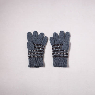 Kumaun Hand Knitted Acrylic Woolen Hand Gloves for Winter (Adult) 39