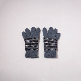 Kumaun Hand Knitted Acrylic Woolen Hand Gloves for Winter (Adult) 39