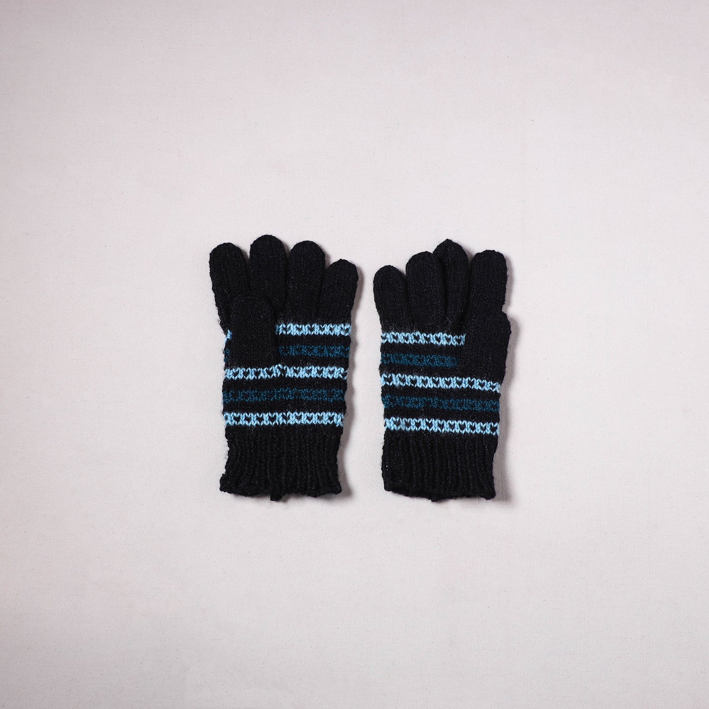 Kumaun Hand Knitted Acrylic Woolen Hand Gloves for Winter (Adult) 40
