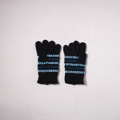 Kumaun Hand Knitted Acrylic Woolen Hand Gloves for Winter (Adult) 40