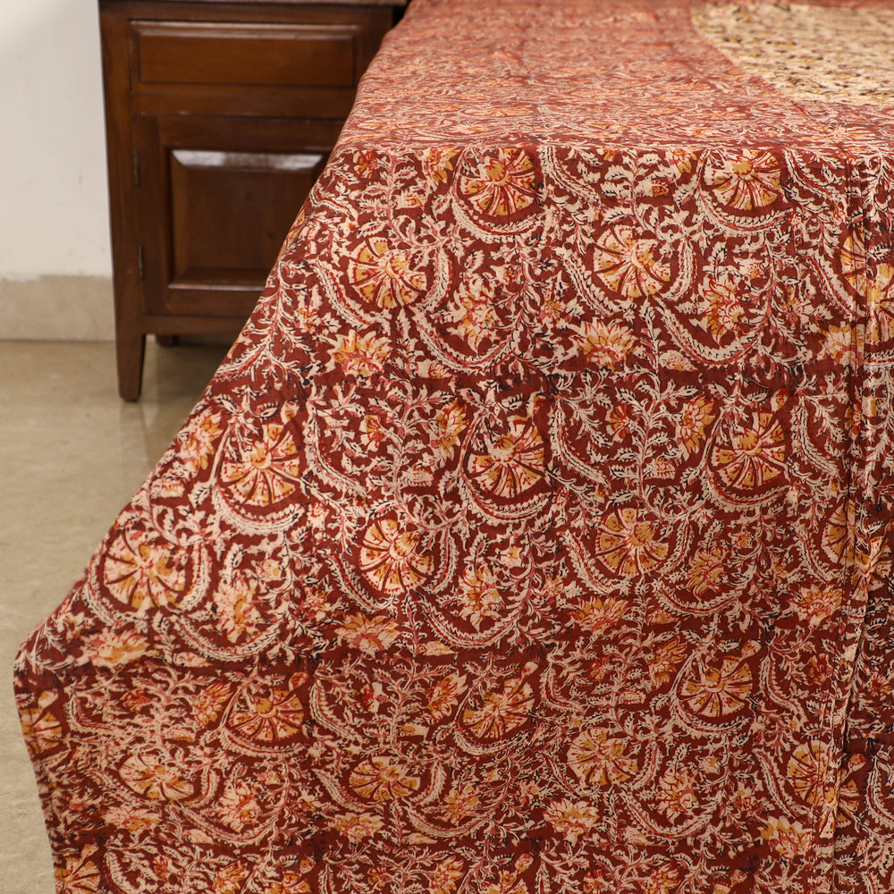 kalamkari  double bed cover set