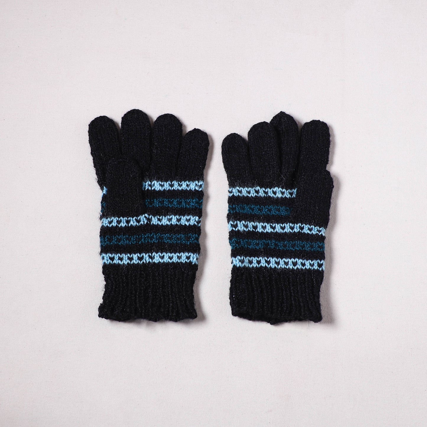 Kumaun Hand Knitted Acrylic Woolen Hand Gloves for Winter (Adult) 40