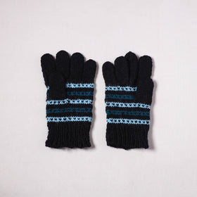 Kumaun Hand Knitted Acrylic Woolen Hand Gloves for Winter (Adult) 40