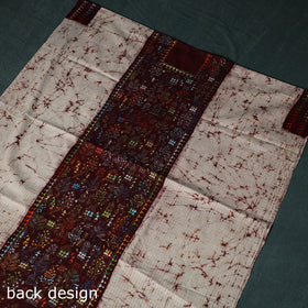 Bengal Kantha Work Cotton Unstitched Batik Print Kurta Material (2.5m) 11