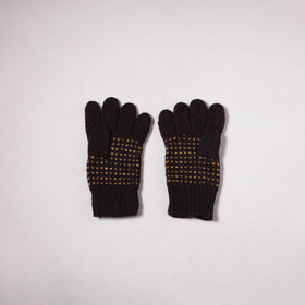Kumaun Hand Knitted Acrylic Woolen Hand Gloves for Winter (Adult) 42