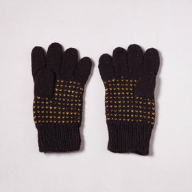 Kumaun Hand Knitted Acrylic Woolen Hand Gloves for Winter (Adult) 42