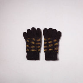 Kumaun Hand Knitted Acrylic Woolen Hand Gloves for Winter (Adult) 42
