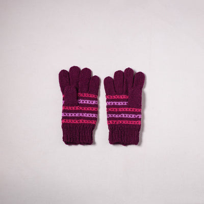 Kumaun Hand Knitted Acrylic Woolen Hand Gloves for Winter (Adult) 43