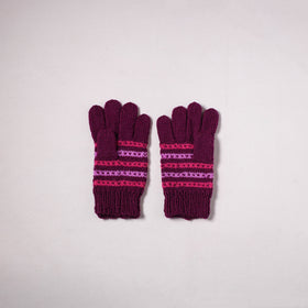 Kumaun Hand Knitted Acrylic Woolen Hand Gloves for Winter (Adult) 43