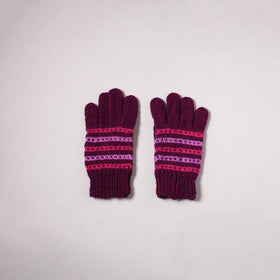 Kumaun Hand Knitted Acrylic Woolen Hand Gloves for Winter (Adult) 43
