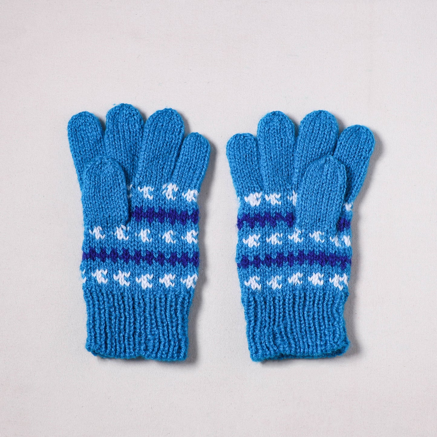 Kumaun Hand Knitted Acrylic Woolen Hand Gloves for Winter (Adult) 44