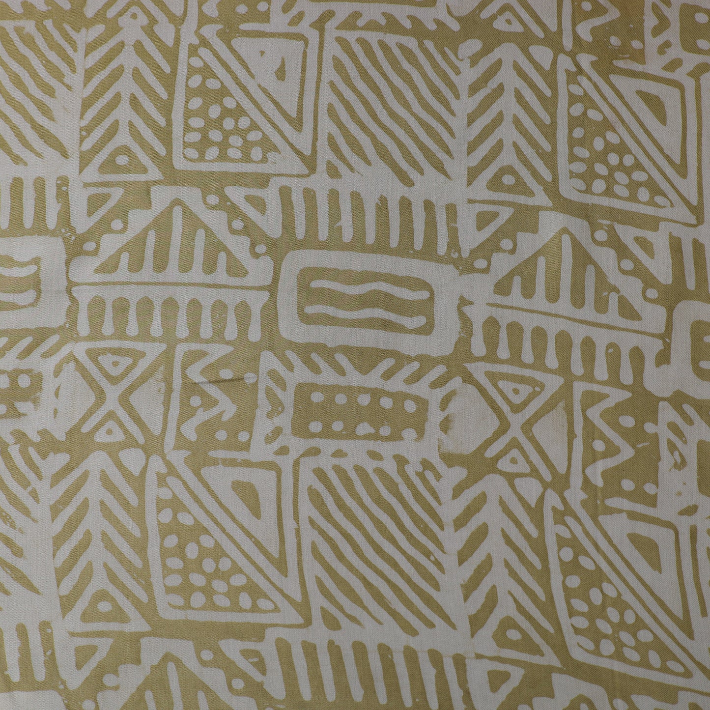 Green - kutch batik modal silk fabric 22 - handcrafted