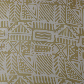 Green - kutch batik modal silk fabric 22 - handcrafted