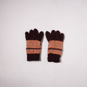 Kumaun Hand Knitted Acrylic Woolen Hand Gloves for Winter (Adult) 45