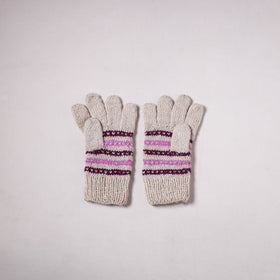 Kumaun Hand Knitted Acrylic Woolen Hand Gloves for Winter (Adult) 47