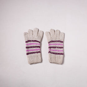 Kumaun Hand Knitted Acrylic Woolen Hand Gloves for Winter (Adult) 47
