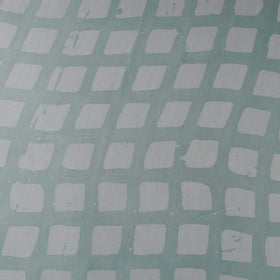 Green - kutch batik modal silk fabric 20 - handcrafted