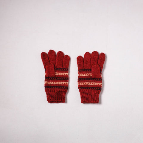 Kumaun Hand Knitted Acrylic Woolen Hand Gloves for Winter (Adult) 48