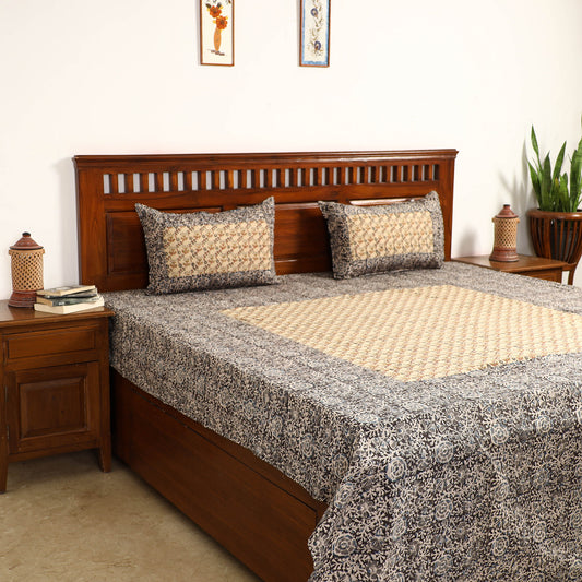 kalamkari  double bed cover set