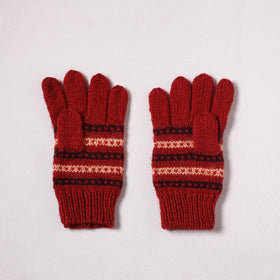 Kumaun Hand Knitted Acrylic Woolen Hand Gloves for Winter (Adult) 48