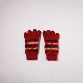 Kumaun Hand Knitted Acrylic Woolen Hand Gloves for Winter (Adult) 48