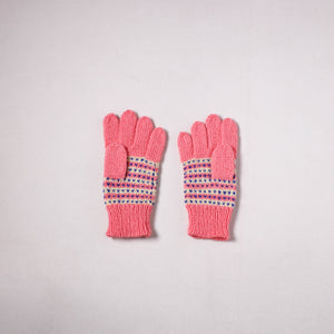 Kumaun Hand Knitted Acrylic Woolen Hand Gloves for Winter (Adult) 49