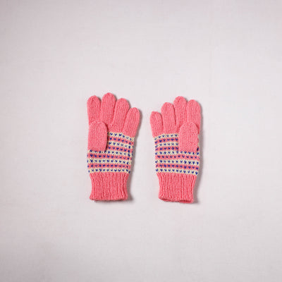 Kumaun Hand Knitted Acrylic Woolen Hand Gloves for Winter (Adult) 49