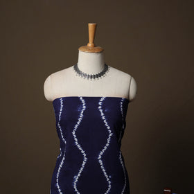 Shibori Tie-Dye Cotton 3pc Unstitched Dress Material Suit Set 04