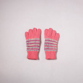 Kumaun Hand Knitted Acrylic Woolen Hand Gloves for Winter (Adult) 49