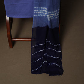 Shibori Tie-Dye Cotton 3pc Unstitched Dress Material Suit Set 04