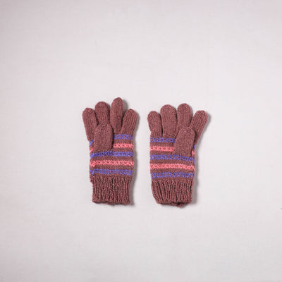 Kumaun Hand Knitted Acrylic Woolen Hand Gloves for Winter (Adult) 31