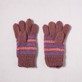 Kumaun Hand Knitted Acrylic Woolen Hand Gloves for Winter (Adult) 31