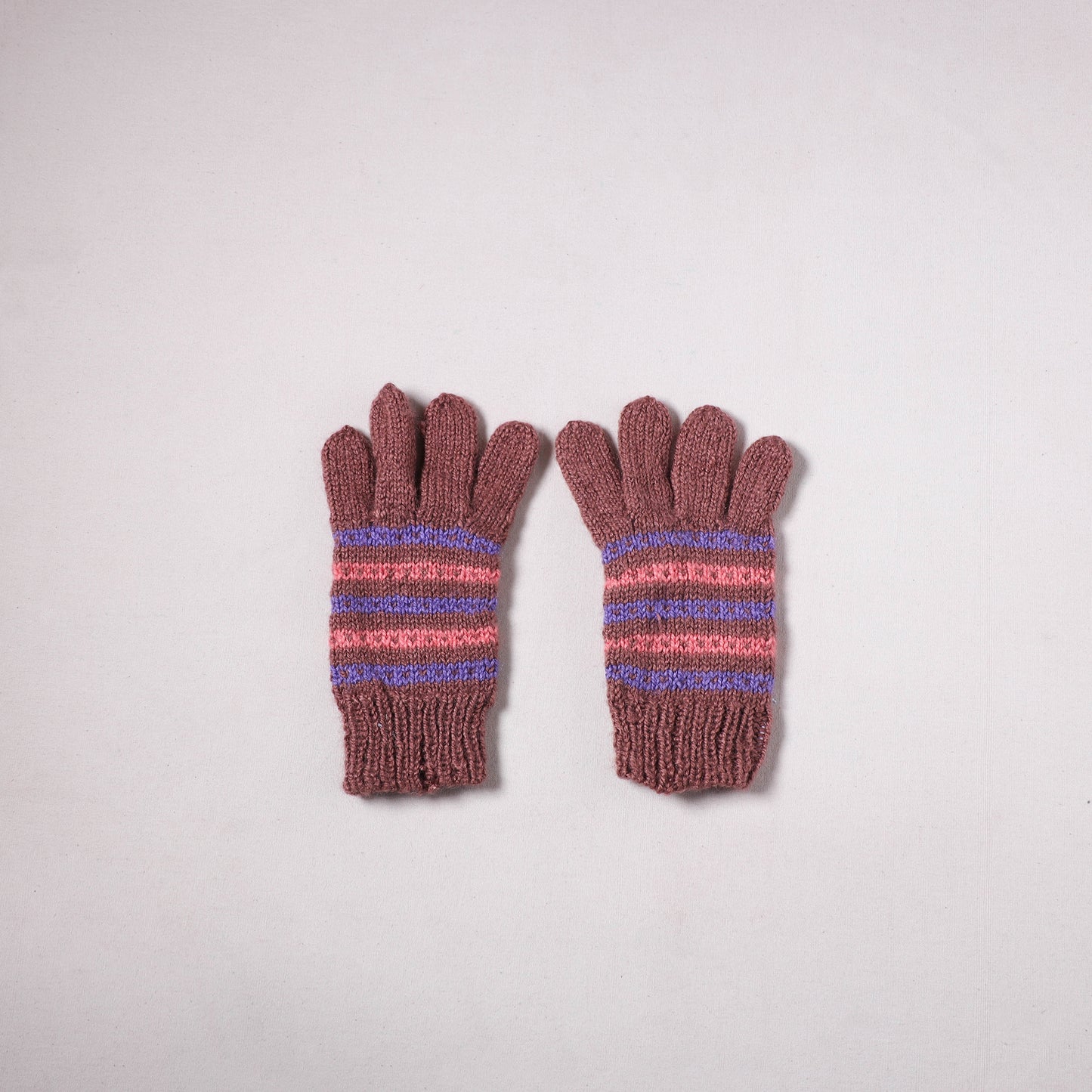 Kumaun Hand Knitted Acrylic Woolen Hand Gloves for Winter (Adult) 31
