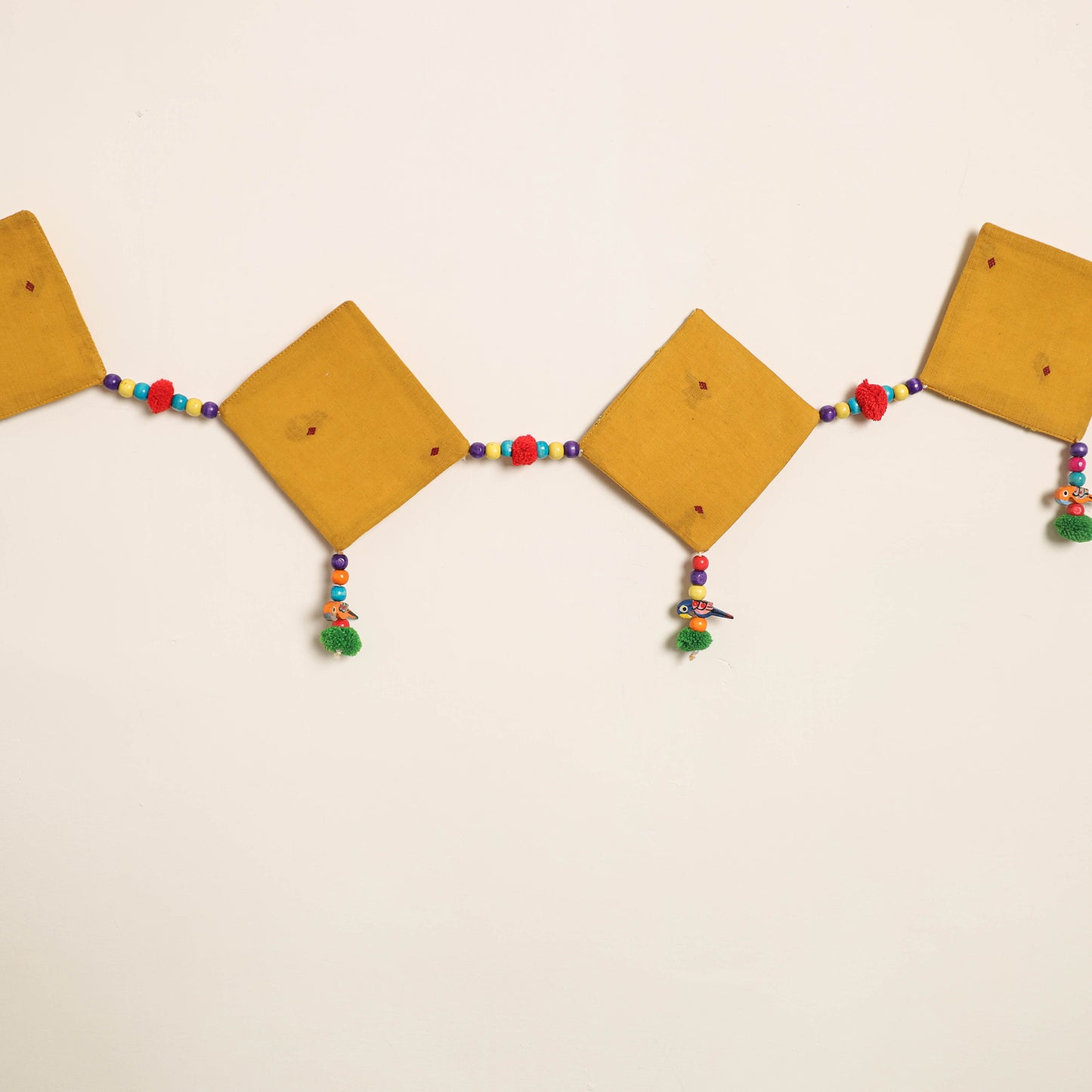 Handmade Bead Work Fabric Toran for Home Decor