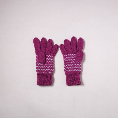 Kumaun Hand Knitted Acrylic Woolen Hand Gloves for Winter (Adult) 33