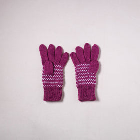 Kumaun Hand Knitted Acrylic Woolen Hand Gloves for Winter (Adult) 33