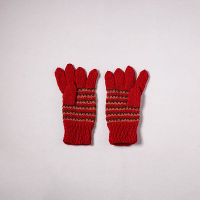 Kumaun Hand Knitted Acrylic Woolen Hand Gloves for Winter (Adult) 34