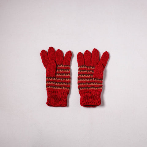 Kumaun Hand Knitted Acrylic Woolen Hand Gloves for Winter (Adult) 34