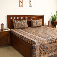 kalamkari double bed cover set