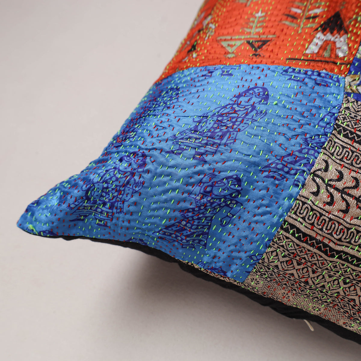 Tagai Patchwork Cushion Cover (16 x 16 in) 314