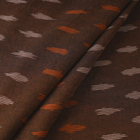 Brown - Pochampally Ikat Weave Cotton Fabric 12