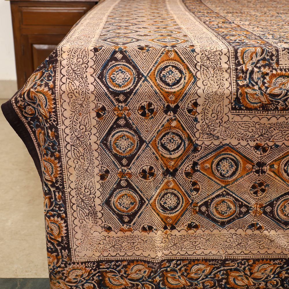 kalamkari double bed cover set