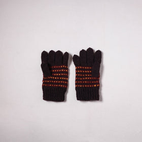 Kumaun Hand Knitted Acrylic Woolen Hand Gloves for Winter (Adult) 35