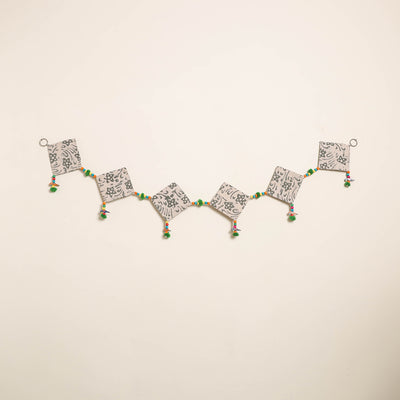 Handmade Bead Work Fabric Toran for Home Decor