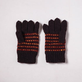 Kumaun Hand Knitted Acrylic Woolen Hand Gloves for Winter (Adult) 35