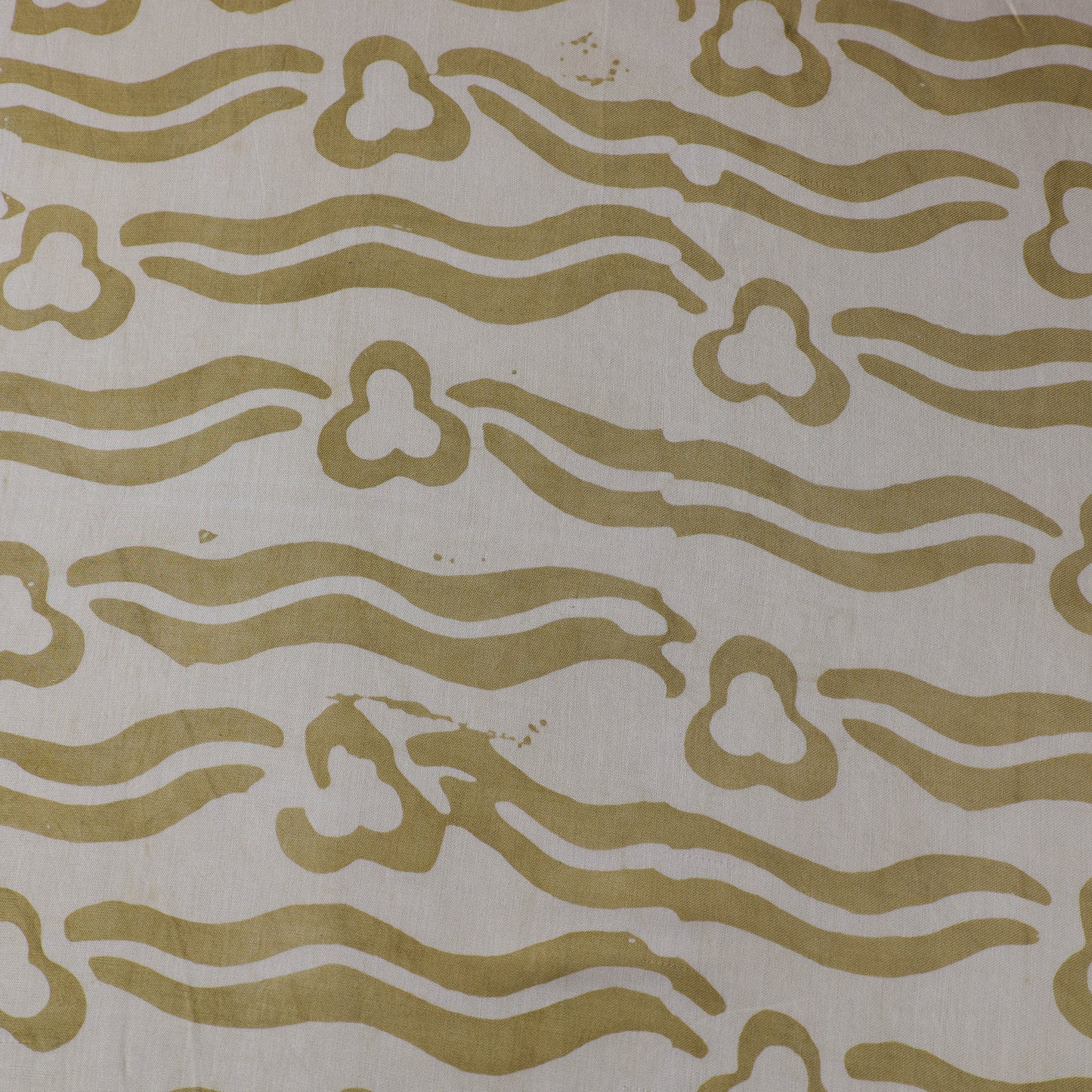 Green - kutch batik modal silk fabric 14 - handcrafted