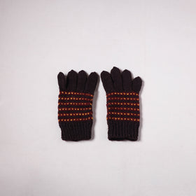 Kumaun Hand Knitted Acrylic Woolen Hand Gloves for Winter (Adult) 35