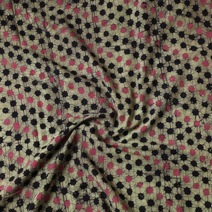 Multicolor - Hand Batik Printed Cotton Precut Fabric (1.5 Meter)