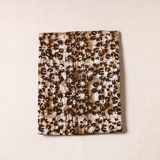 Brown - Hand Batik Printed Cotton Precut Fabric (1.8 Meter)