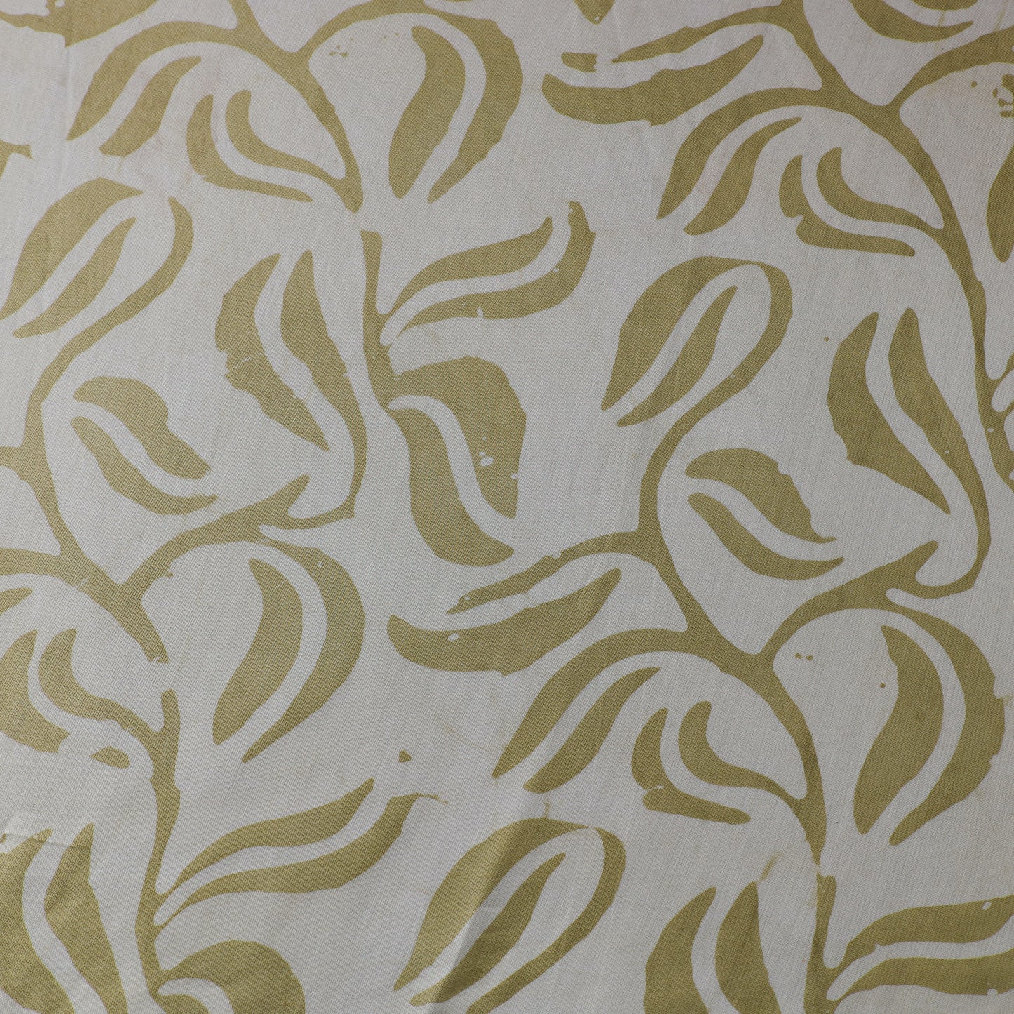 Green - kutch batik modal silk fabric 12 - handcrafted